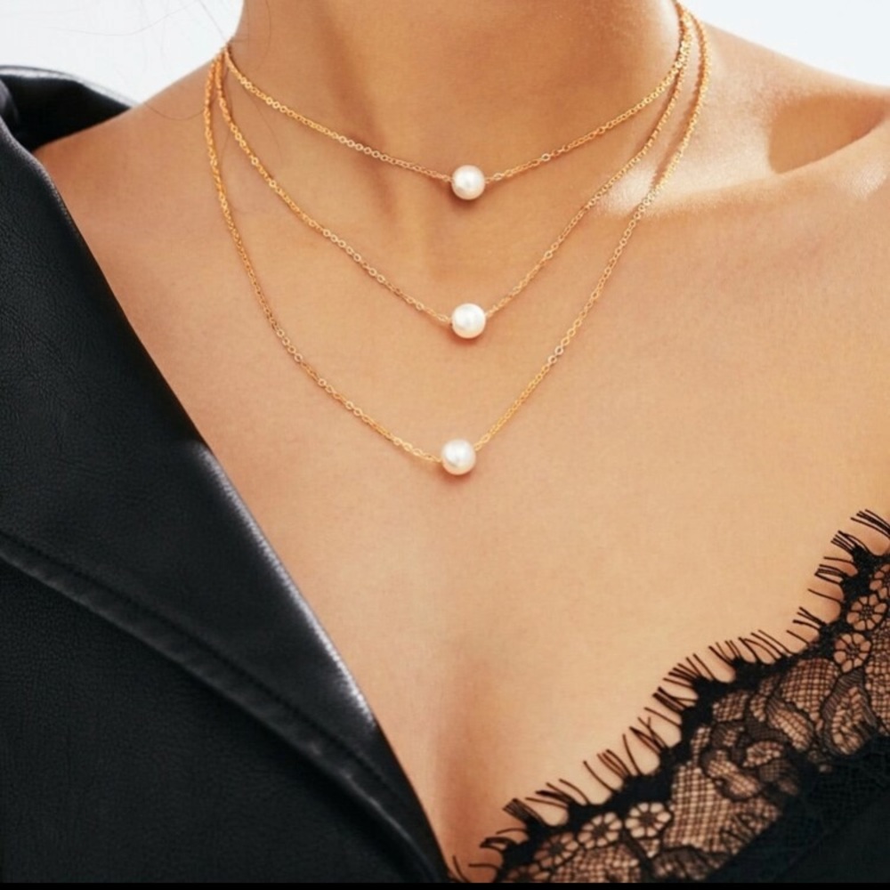 Faux Pearl Necklace